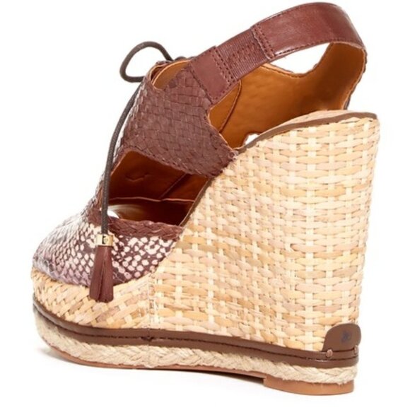 Sam Edelman Tinley Lace-Up Wedge Platforms - Picture 5 of 8